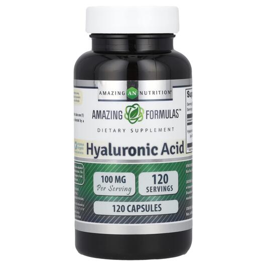 Основное фото товара Гиалуроновая кислота, Hyaluronic Acid 100 mg, 120 капсул