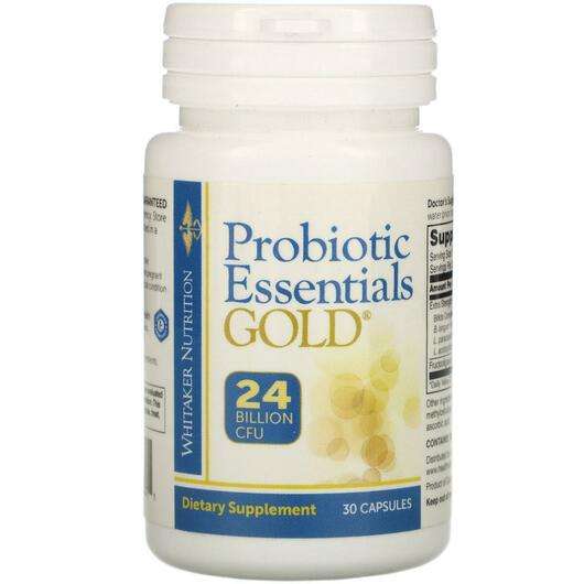 Основне фото товара Dr. Whitaker, Probiotic Essentials Gold, Пробіотики, 30 капсул