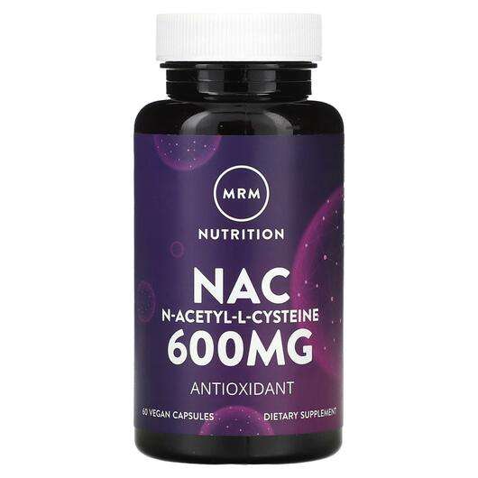 Nac N-Acetyl-L-Cysteine 600 mg, N-ацетилцистеїн, 60 капсул
