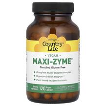 Maxi-Zyme Caps Ферменты Country Life 120 капсул