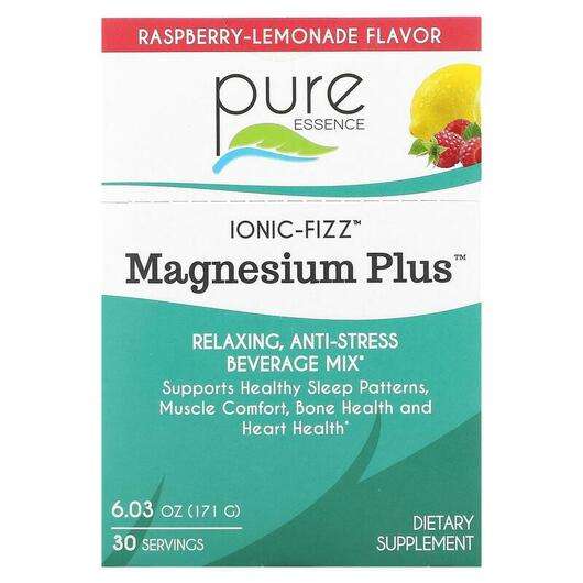 Основное фото товара Pure Essence, Магний, Ionic-Fizz Magnesium Raspberry, 5.7 г