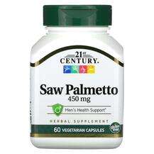 21st Century, Экстракт Пальметто 450 мг, Saw Palmetto 450 mg, ...