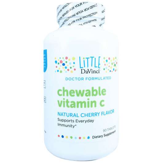 Основное фото товара Little DaVinci, Витамин С вишня, Chewable Vitamin C Natural Ch...
