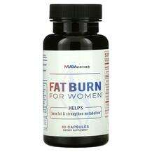MAV Nutrition, Fat Burn For Women, Підтримка метаболізму жирів...