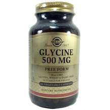 Glycine 500 mg, L-Гліцин 500 мг, 100 капсул