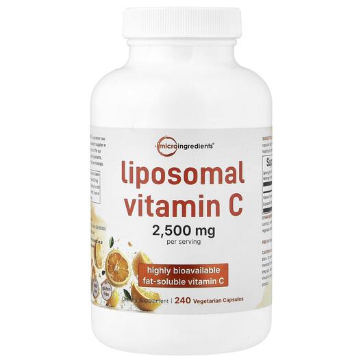 Основне фото товара Liposomal Vitamin C, Вітамін C Ліпосомальний, 240 капсул