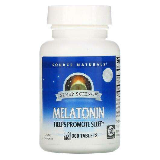 Основне фото товара Source Naturals, Melatonin 1 mg 300, Мелатонін 1 мг, 300 таблеток
