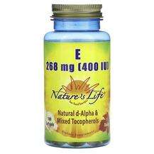 Natures Life, Витамин E Токоферолы, Vitamin E 268 mg 400 IU, 1...