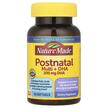 Фото товара Nature Made, ДГК, Postnatal Multi + DHA, 60 капсул