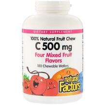 Natural Factors, Chew C 500 mg Purity & Potency, 180 Wafers