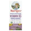 Фото товару Megadose Vitamin D3 Organic Liquid, Вітамін D3 Холекальциферол, 3