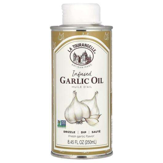 Основне фото товара La Tourangelle, Infused Garlic Oil, Екстракт Часнику, 250 мл