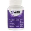 Фото товара AOR, R-Липоевая кислота, R-Lipoic Acid 150 mg, 90 капсул