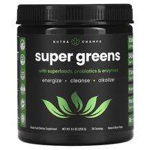 NutraChamps, Super Greens Natural Berry, Суперфуд, 258 г