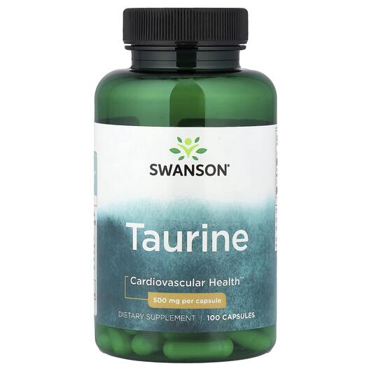Основное фото товара Swanson, L-Таурин, Taurine 500 mg, 100 капсул