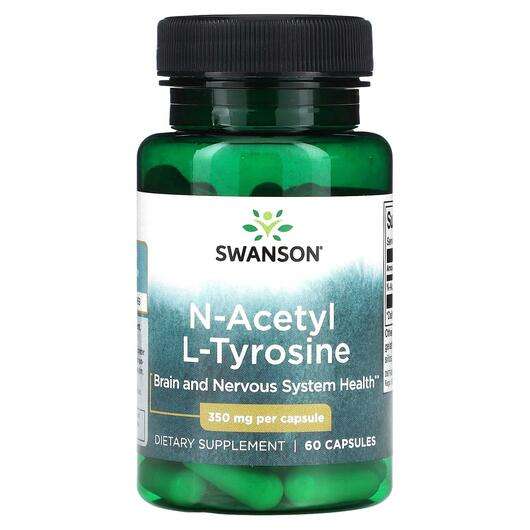 Основное фото товара Swanson, L-Тирозин, N-Acetyl L-Tyrosine 350 mg, 60 капсул