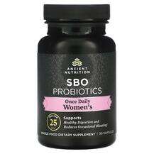 Ancient Nutrition, Пробиотики, SBO Probiotics Once Daily Women...