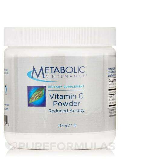 Основне фото товара Metabolic Maintenance, Vitamin C Powder Reduced Acidity, Вітам...