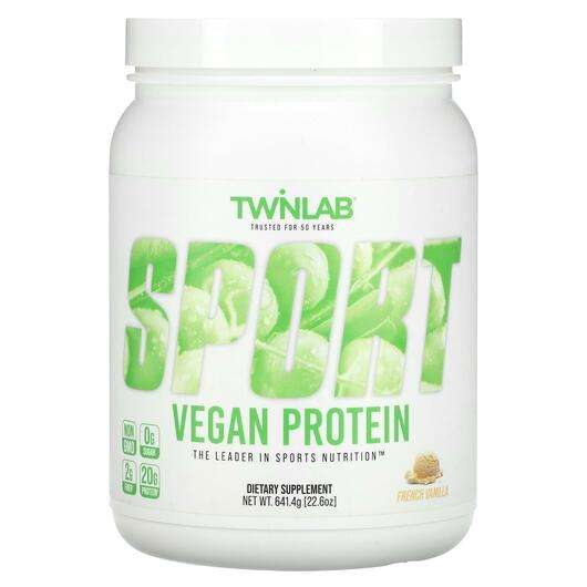 Основне фото товара Twinlab, Sport Vegan Protein French Vanilla, Протеїн Веганский...