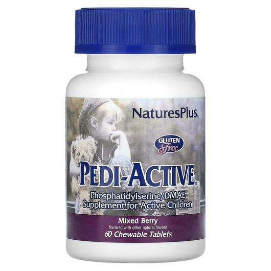 Основное фото товара Natures Plus, Мультивитамины для активных детей, Pedi-Active M...