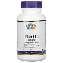Риб'ячий жир Омега-3 Fish Oil 1000 mg 21st Century