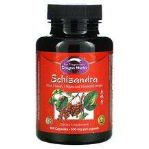 Dragon Herbs, Лимонник 500 мг, Schizandra 500 mg, 100 капсул