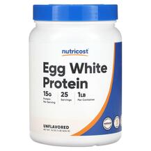 Egg White Protein Unflavored Протеин Nutricost 454 г