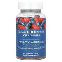 Probiotic with Inulin Gummies Natural Mixed Berry, Інулін, 90 ...