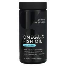 Sports Research, Triple Strength Omega-3 Fish Oil, Риб'ячий жи...