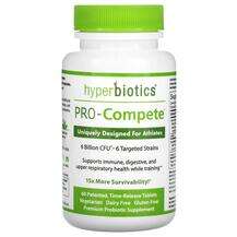 Hyperbiotics, PRO-Compete Uniquely Designed for Athletes 6 Bil...