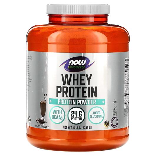 Основне фото товара NOW Foods, Whey Protein Dutch Chocolat, Протеїн, 2722 г