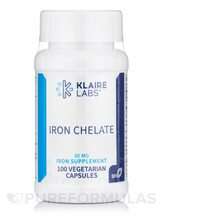 Klaire Labs SFI, Iron Chelate 30 mg, Залізо, 100 капсул
