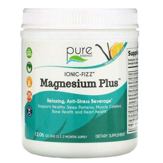Основное фото товара Pure Essence, Магний, Ionic-Fizz Magnesium Vanilla, 342 г