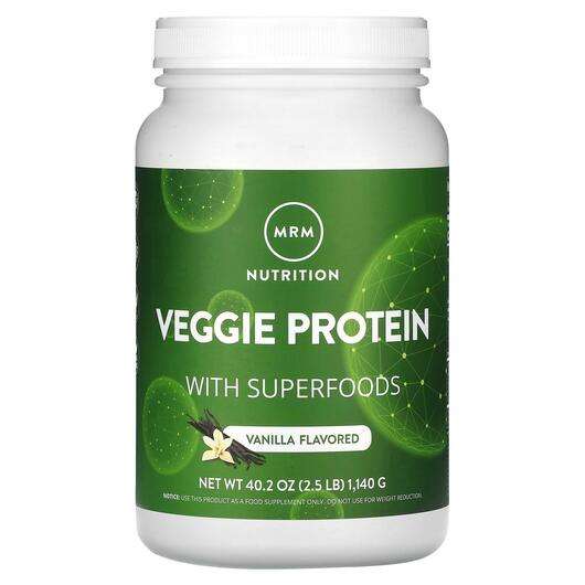 Основное фото товара MRM Nutrition, Суперфуд, Veggie Protein with Superfoods Vanill...