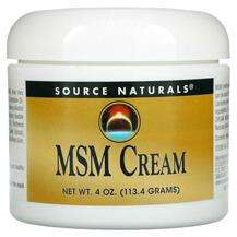 Source Naturals, MSM Cream, Метилсульфонілметан МСМ, 113.4 г