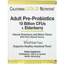 California Gold Nutrition, Пребиотики, Adult Pre-Probiotics, 1...