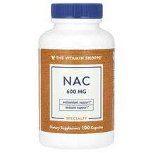 The Vitamin Shoppe, NAC 600 mg, 100 Capsules