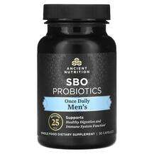 Ancient Nutrition, Men's SBO Probiotics 25 Billion CFU, Пробіо...