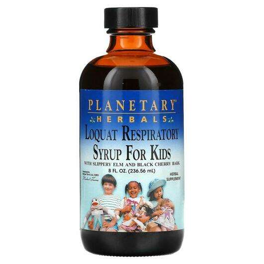 Основне фото товара Planetary Herbals, Loquat Respiratory Syrup for Kids, Підтримк...