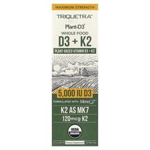 Plant-D3 Whole Food D3+ K2 Maximum Strength Витамины