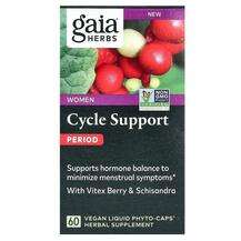 Gaia Herbs, Women Cycle Support Period, 60 Vegan Liquid Phyto-...