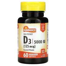 Sundance Vitamins, Витамин D3, High Potency D3 125 mcg 5000 IU...