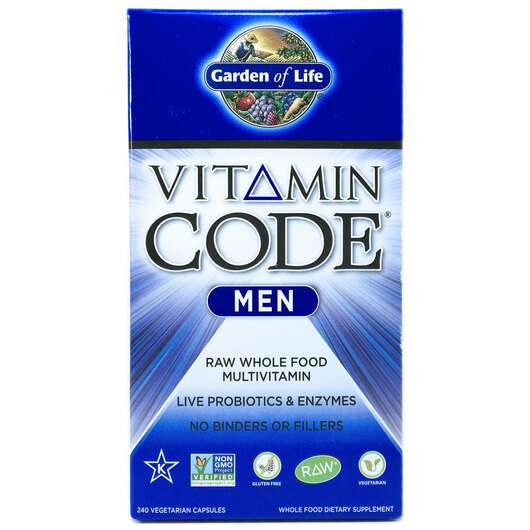 Vitamin Code Men, RAW вітаміни для чоловіків, 240 капсул