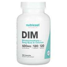 Nutricost, Дииндолилметан, Women DIM 400 mg, 120 капсул