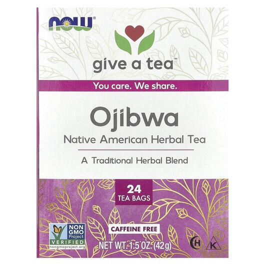Основное фото товара Real Tea Ojibwa Caffeine-Free 24 Tea Bags 1, Органический чай, 42