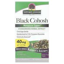 Nature's Answer, Black Cohosh 40 mg, Клопогон кістевидний, 60 ...