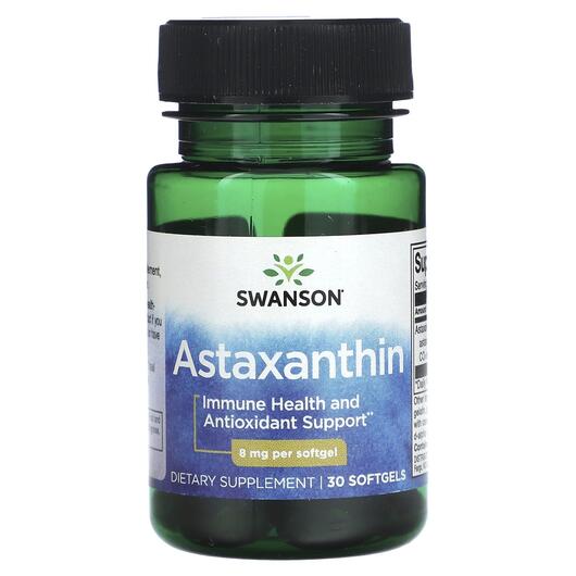 Основное фото товара Swanson, Астаксантин, Astaxanthin 8 mg, 30 капсул
