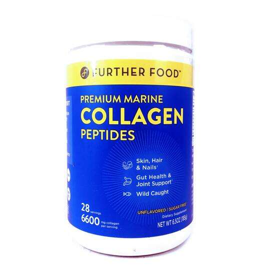 Premium Marine Collagen Peptides Unflavored, Морські Колагенові Пептиди без запаху, 185 г