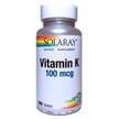 Фото товара Solaray, Витамин К1 100 мкг, Vitamin K1 100 mcg, 100 таблеток