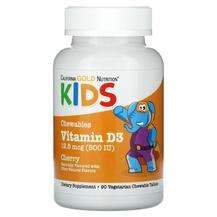 California Gold Nutrition, Chewable Vitamin D3 for Children Na...